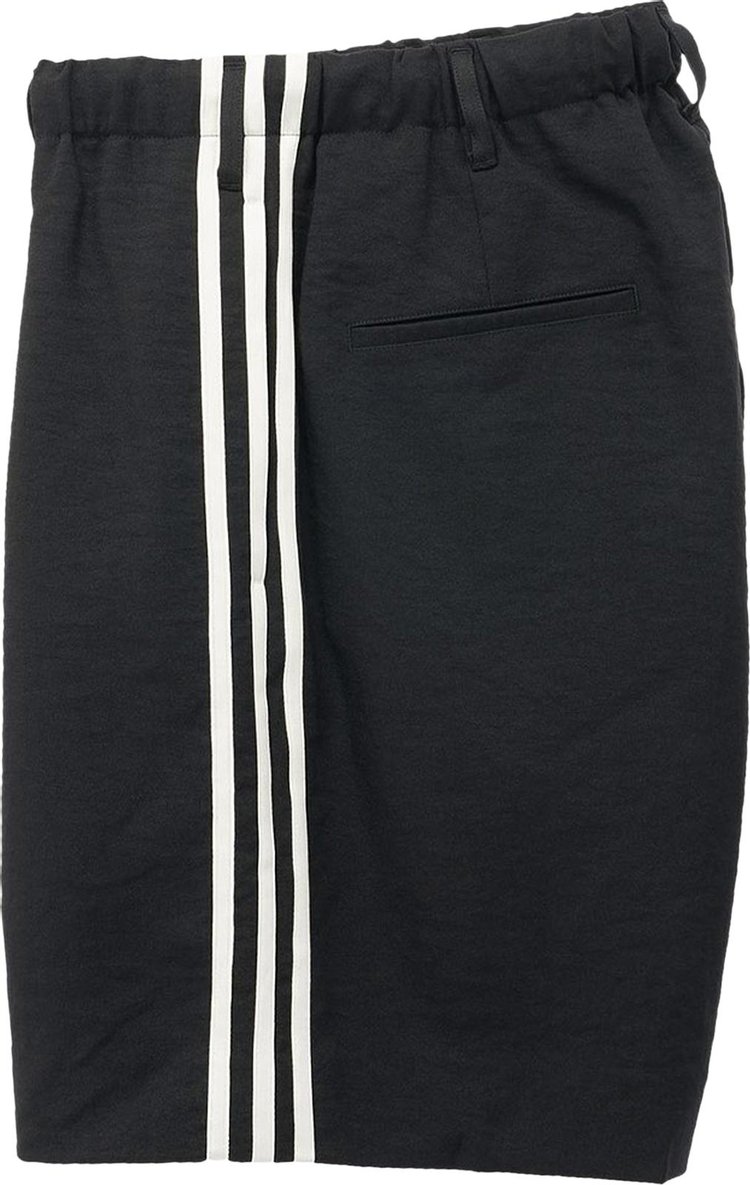 Y 3 Sport Uniform 3 Stripes Shorts Black