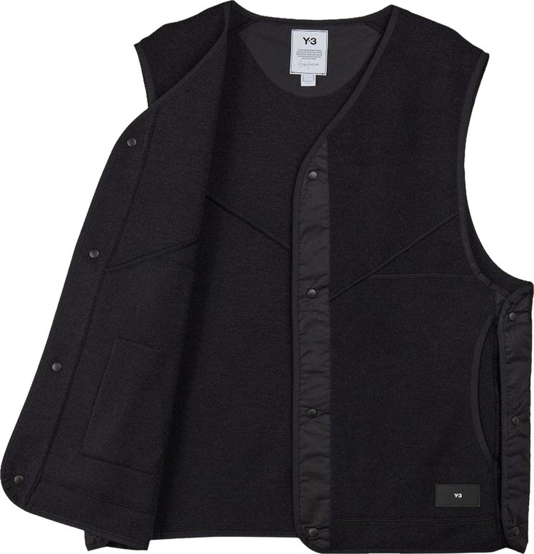 Buy Y-3 Fleece Vest 'Black' - H63022 | GOAT