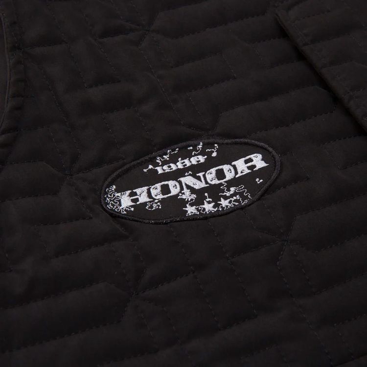 Honor The Gift Quilted Vest Black