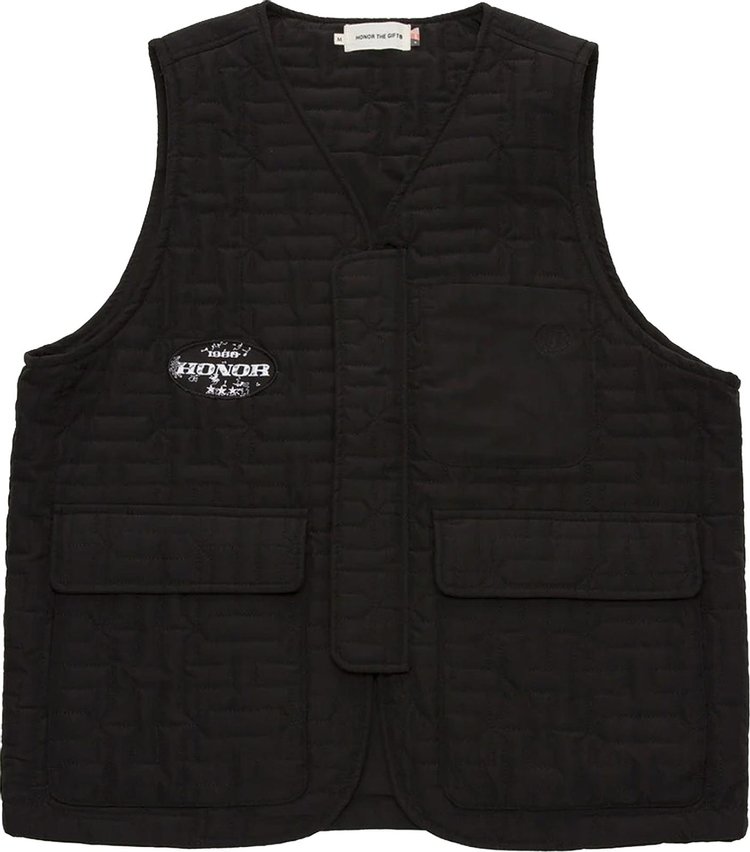 Honor The Gift Quilted Vest 'Black'