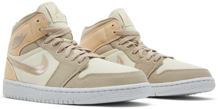 Wmns Air Jordan 1 Mid SE Muslin Canvas