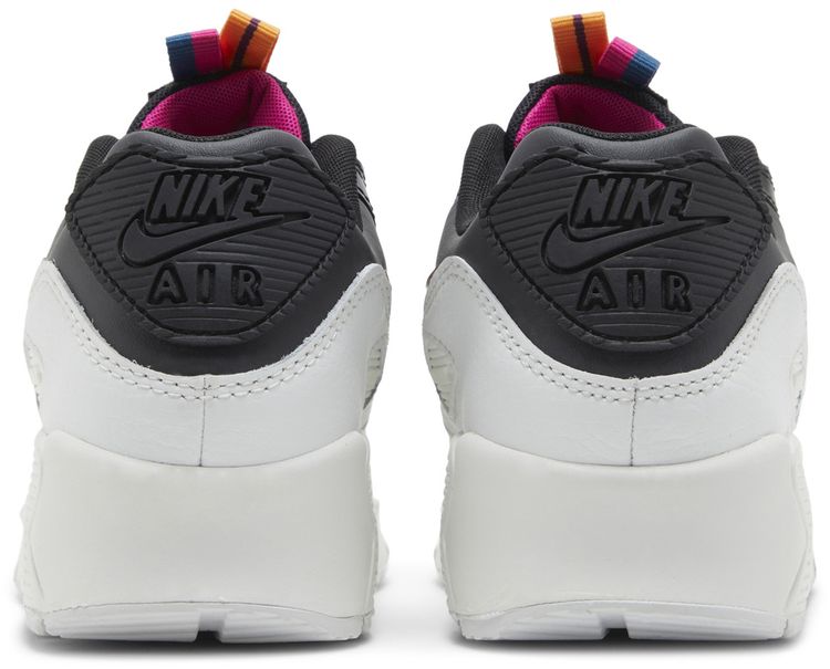 Nike Air Max 90 Leather SE GS Off Noir Metallic Pewter