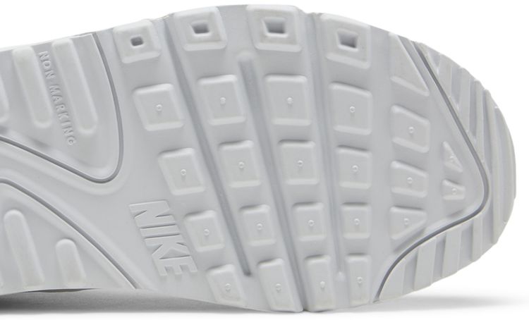 Nike Air Max 90 Leather SE GS Off Noir Metallic Pewter