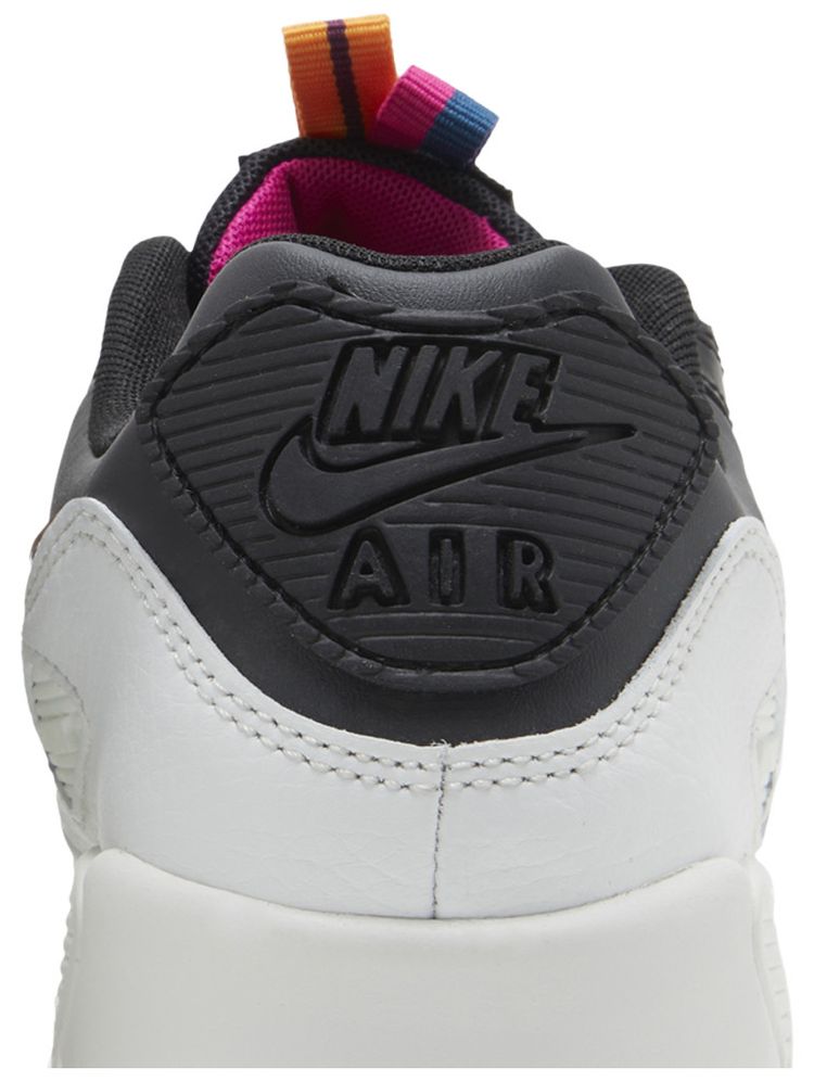 Nike Air Max 90 Leather SE GS Off Noir Metallic Pewter