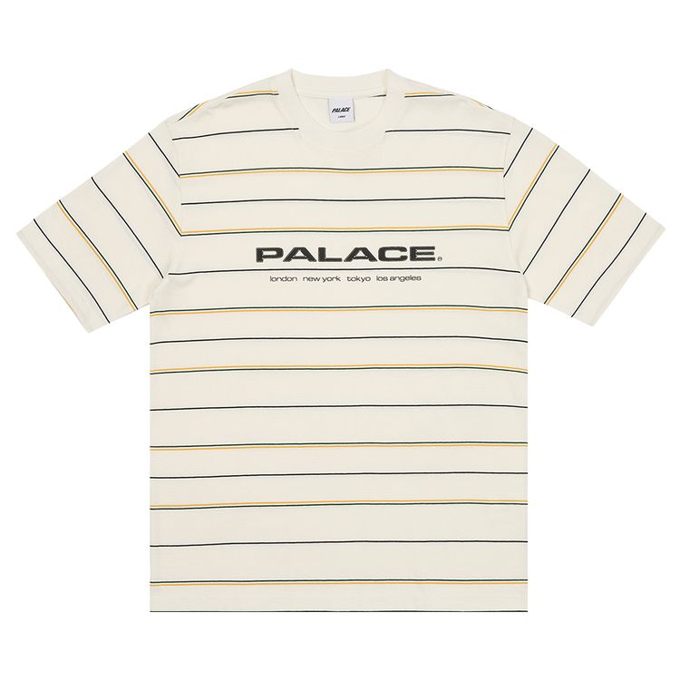 Palace City Striper T Shirt White