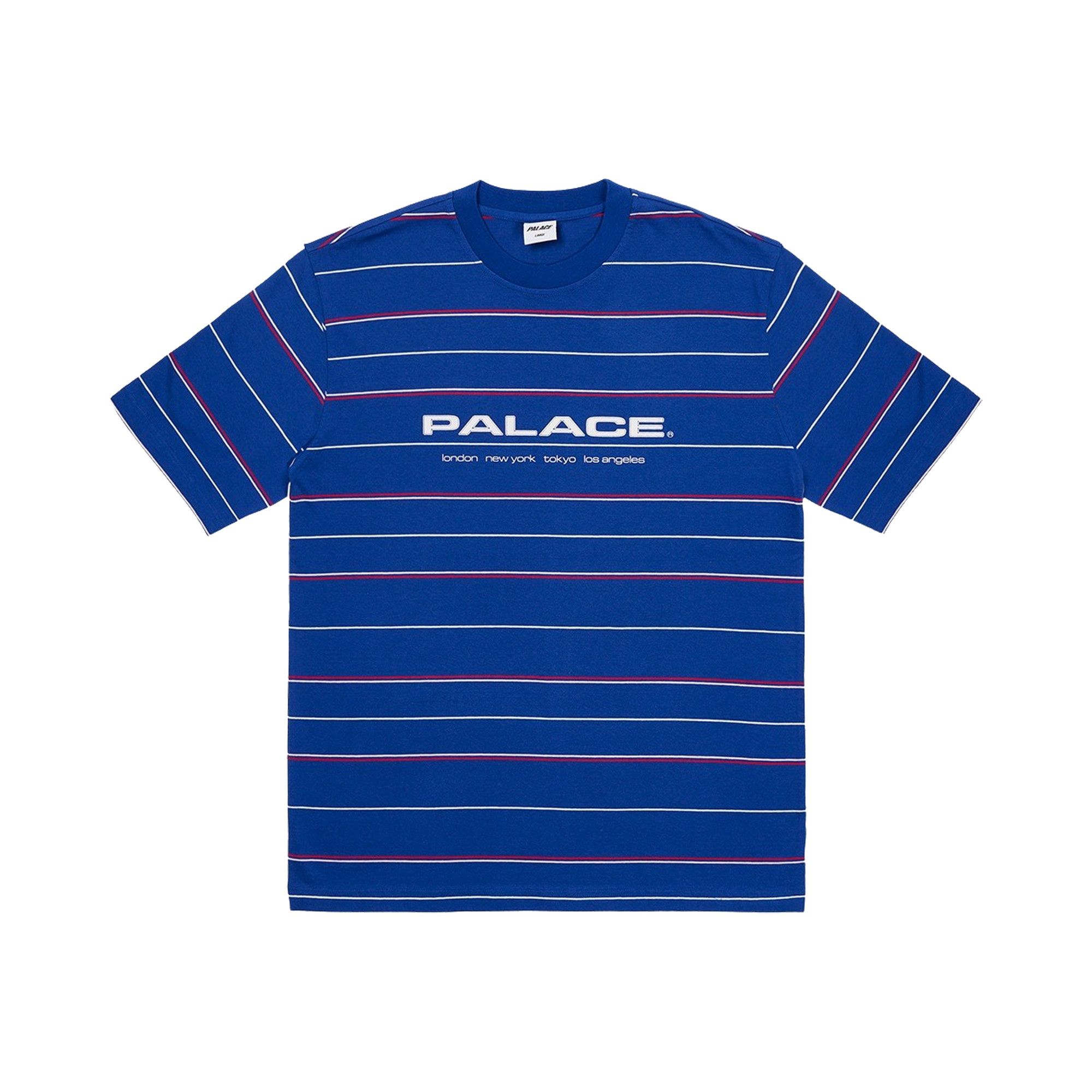 Palace striped deals t shirt