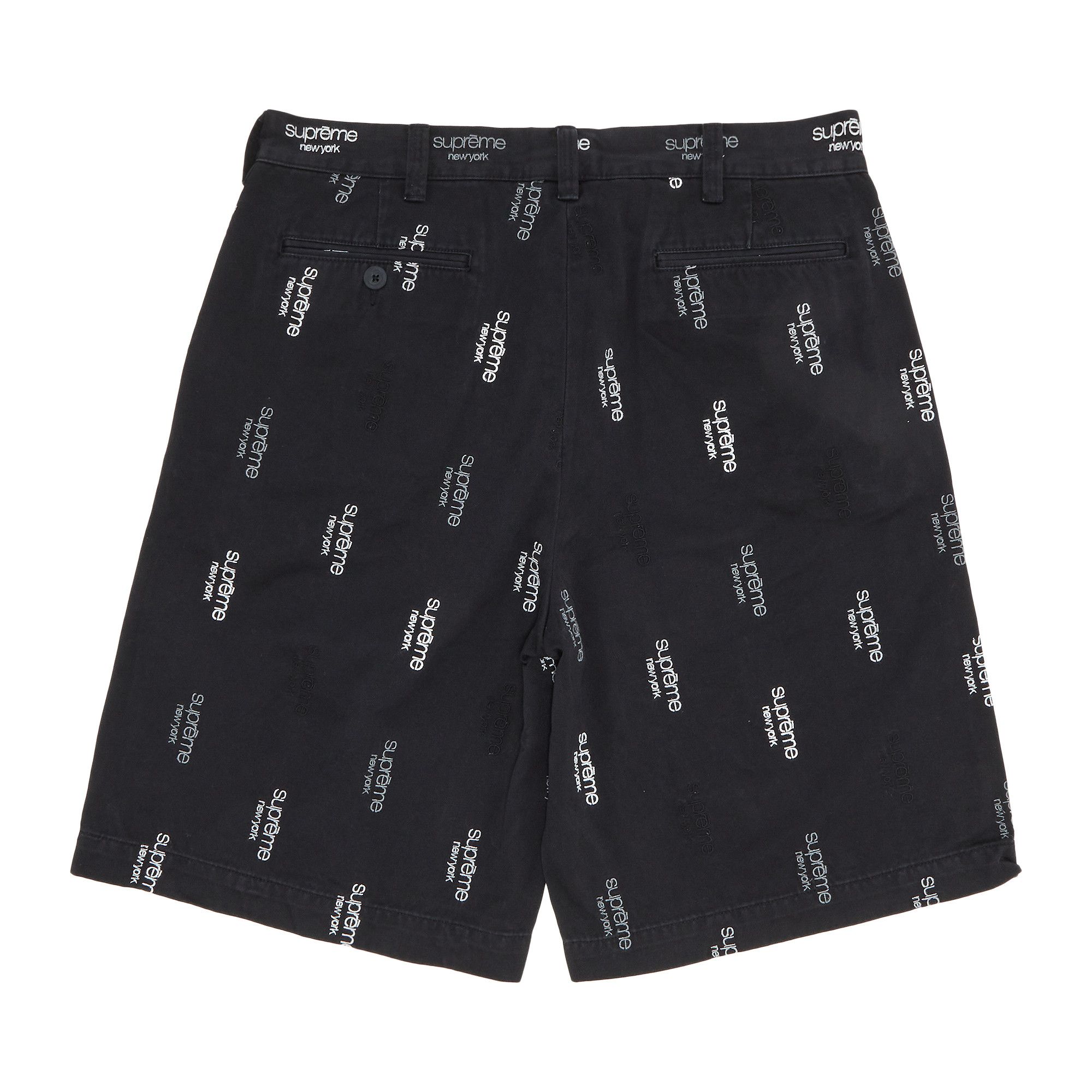 Buy Supreme Classic Logo Chino Short 'Black' - SS23SH22