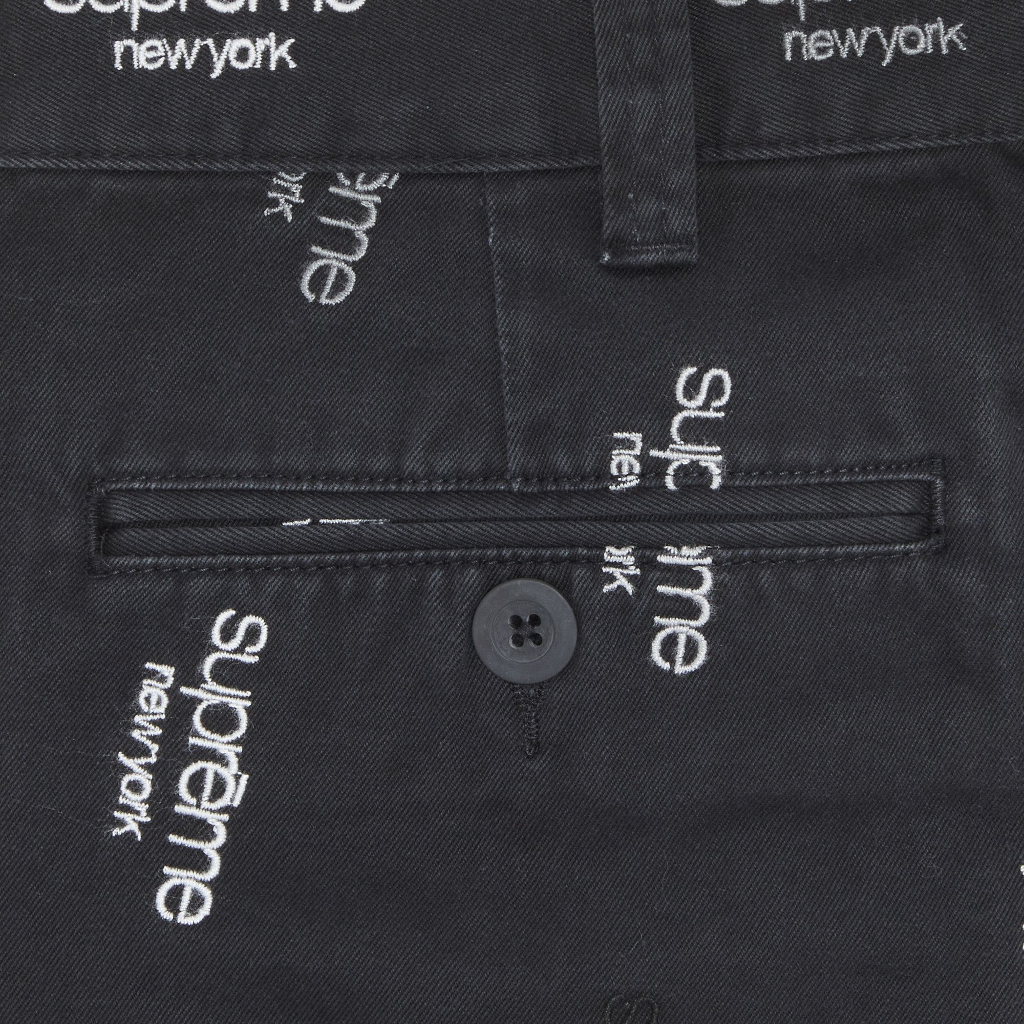 Buy Supreme Classic Logo Chino Short 'Black' - SS23SH22