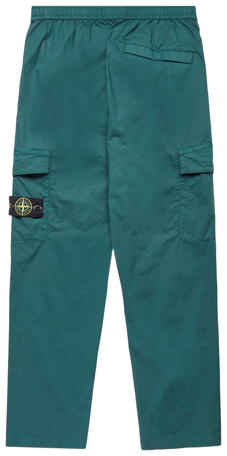 Stone Island Compass Logo Cargo Pants Green