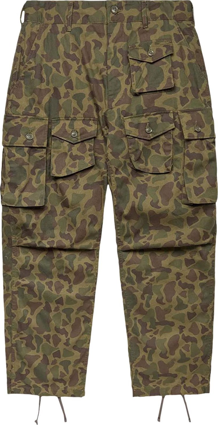 Buy Engineered Garments Feather PC Twill FA Pant 'Olive Camo ...