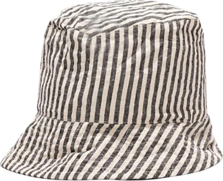 Engineered Garments LC Stripe Bucket Hat 'Natural/Black'