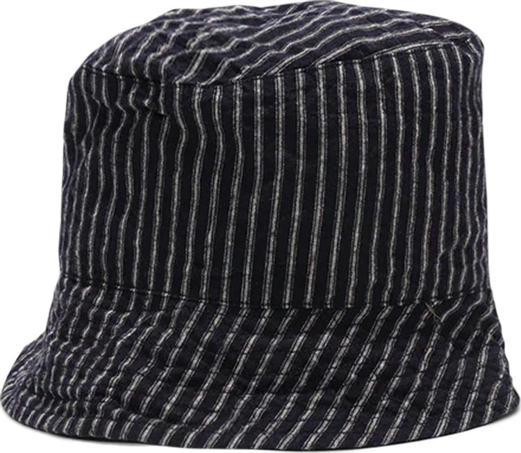 Engineered Garments LC Stripe Bucket Hat 'Navy/Grey'