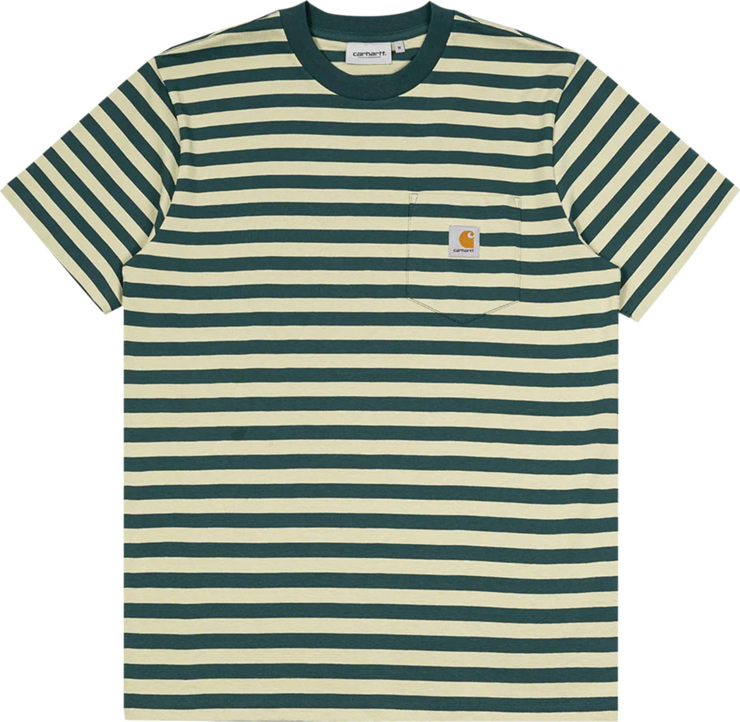 Carhartt WIP Short-Sleeve Scotty Stripe Pocket T-Shirt 'Botanic/Agave ...