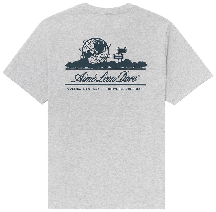Aime Leon Dore Unisphere Short Sleeve Tee Silver Mix