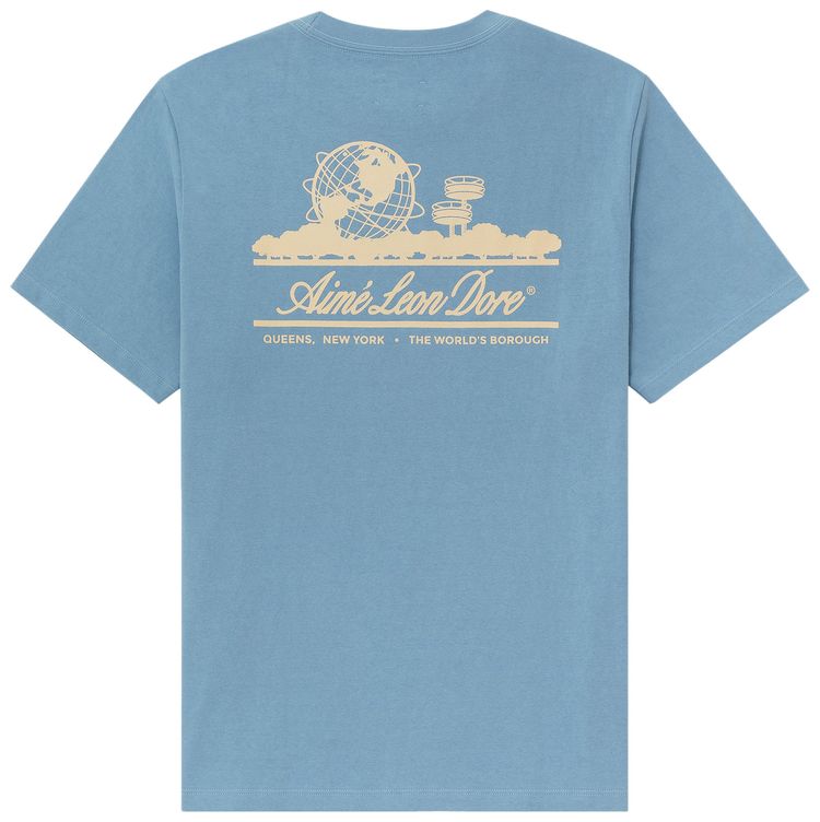 Aime Leon Dore Unisphere Short Sleeve Tee Rain Washed