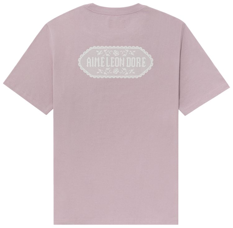 Aime Leon Dore Printed Lace Tee Violet Ice