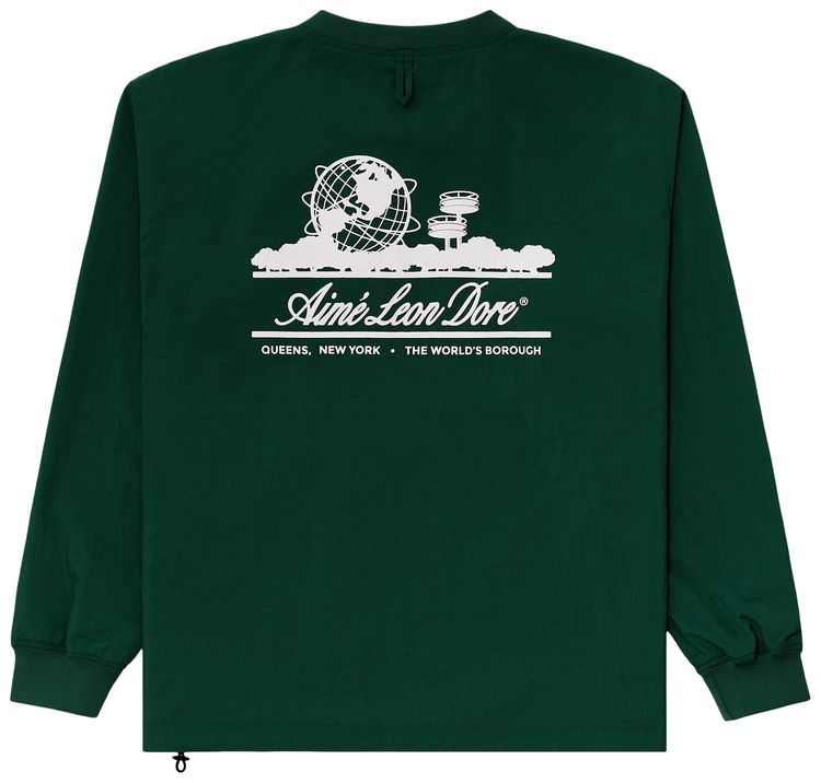 Aime Leon Dore Unisphere Crewneck Pullover Botanical Green