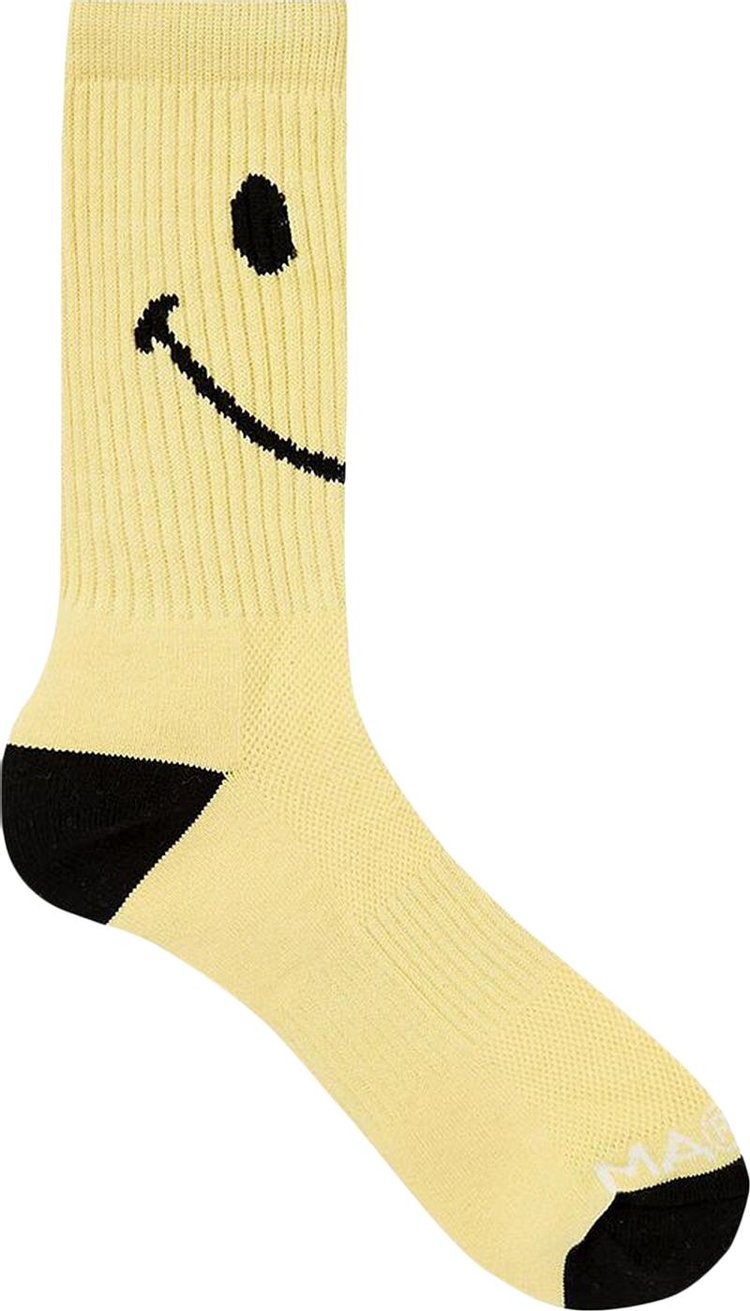 Market Smiley Oversized Socks Sunshine