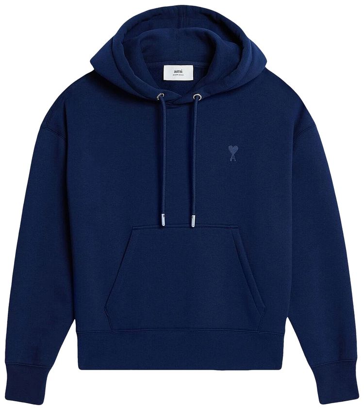 Ami Tonal Hoodie Nautic Blue