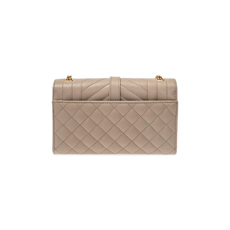 Saint Laurent Envelope Small Chain Bag Dark Beige