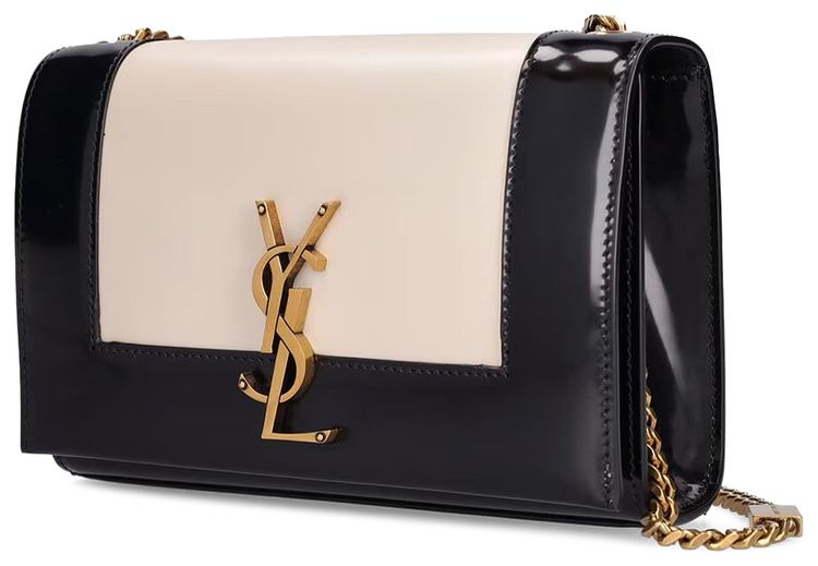 Saint Laurent Small Kate Chain Bag AlabasterBlack