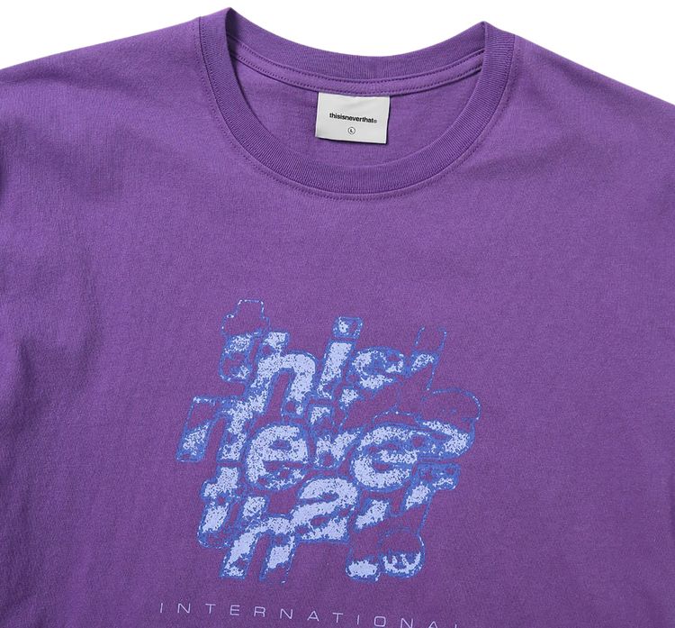 thisisneverthat Crushed Pixel T Shirt Purple
