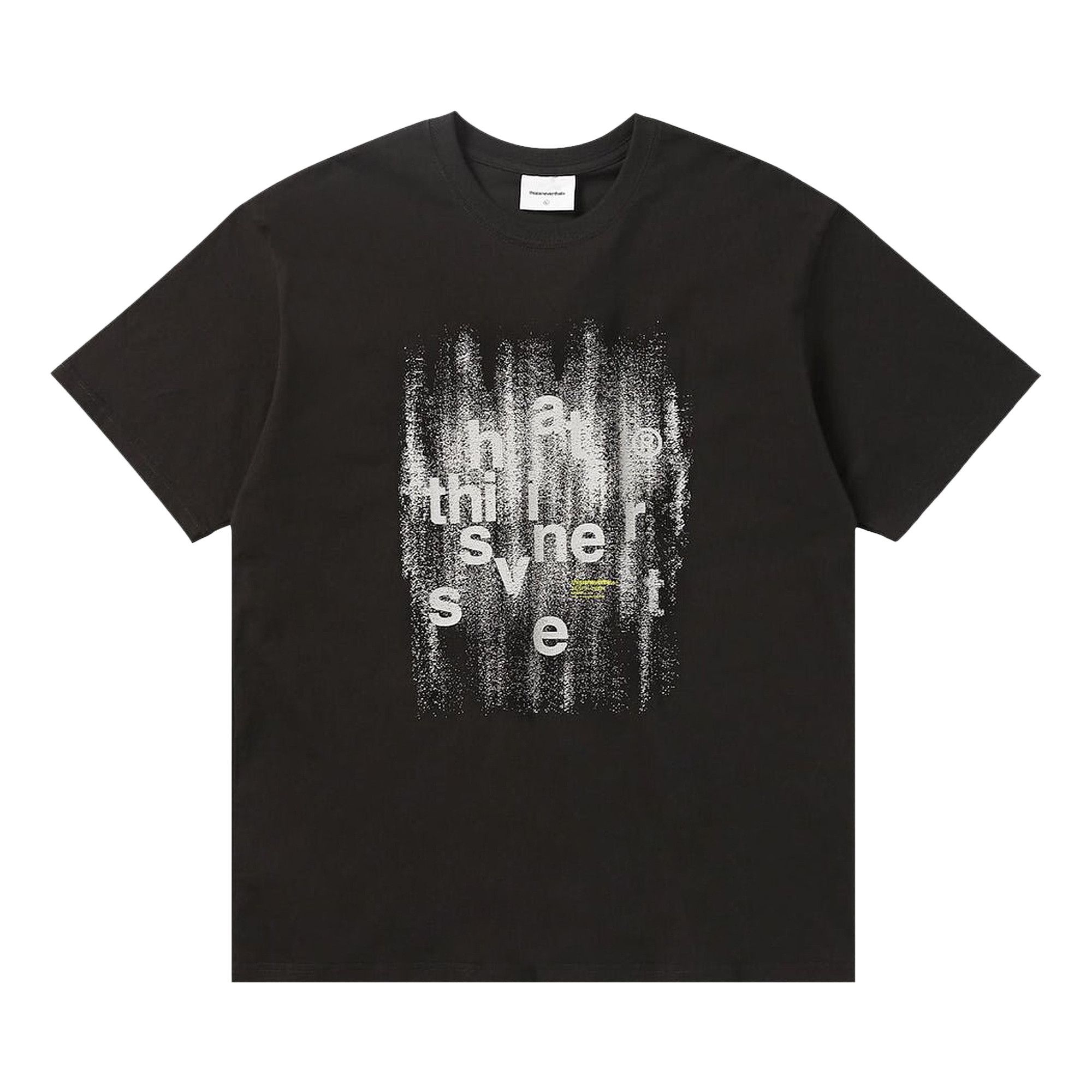 OUTLET SALE- 訳あり品など大放出 Buy thisisneverthat 'Black T-Shirt Paint Brushed トップス