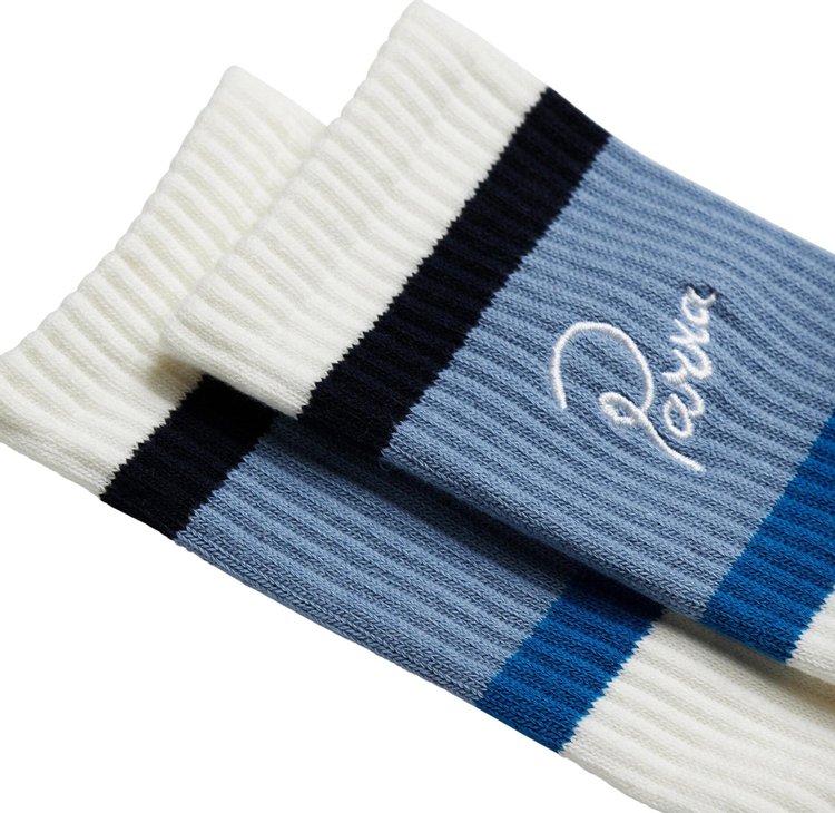 Parra Classic Logo Crew Socks White