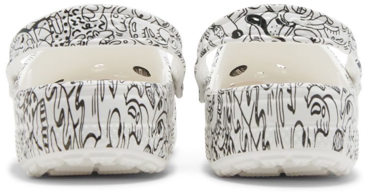 Steven Harrington x Crocs Classic Clog Quickstrike   White Black