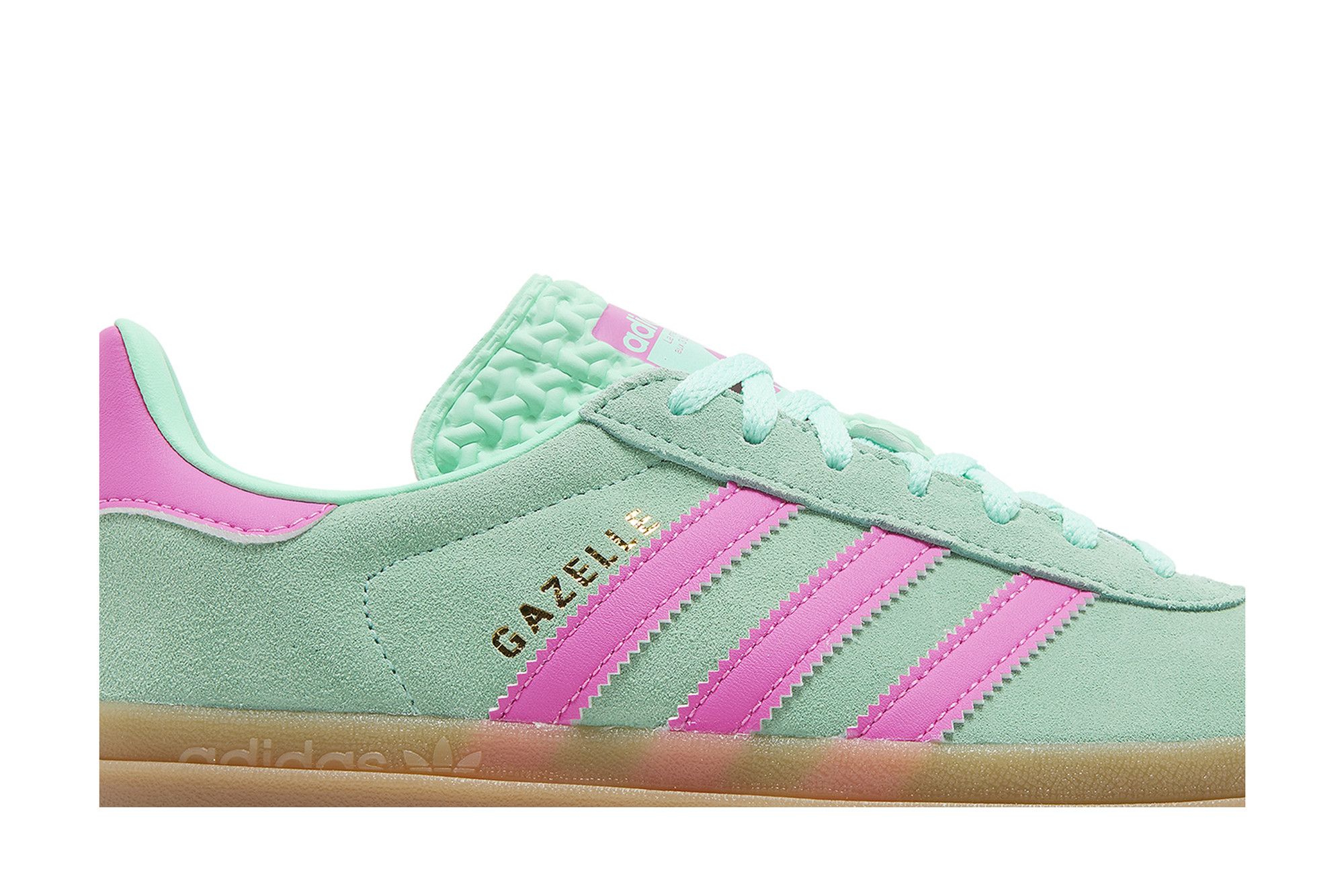 Buy Wmns Gazelle Bold 'Pulse Mint Screaming Pink' - H06125