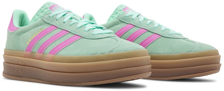 Adidas Wmns Gazelle Bold Pulse Mint Screaming Pink