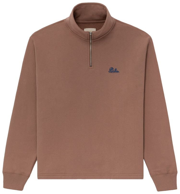 Aime Leon Dore Unisphere Quarter Zip Pullover Sinopia Fresco