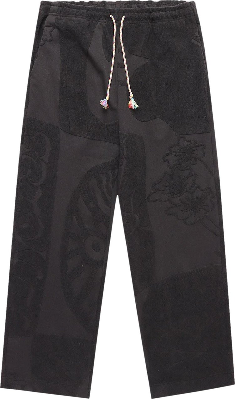 Jungles Towelling Beach Pants 'Black'