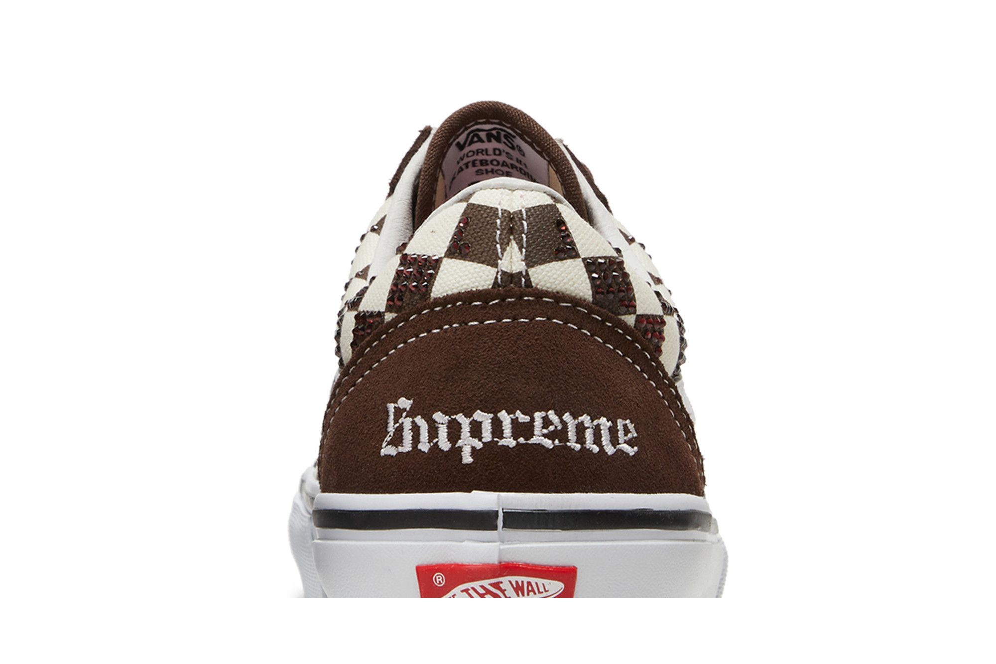 Supreme X Swarovski X Vans Old Skool - Brown Size US 12 | eBay