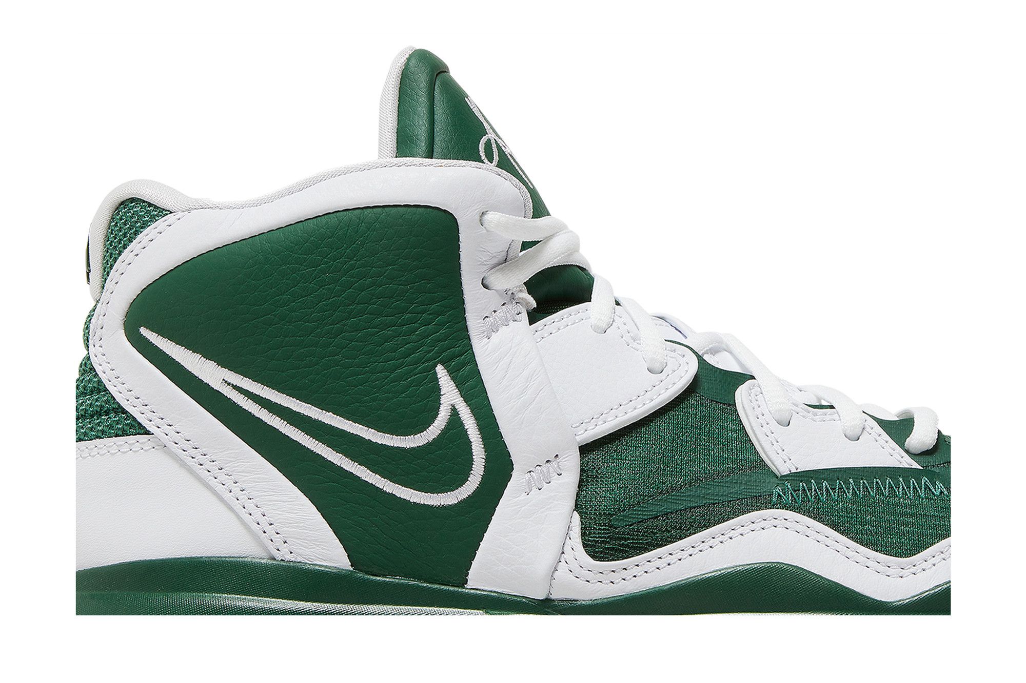 kyrie shoes green and white