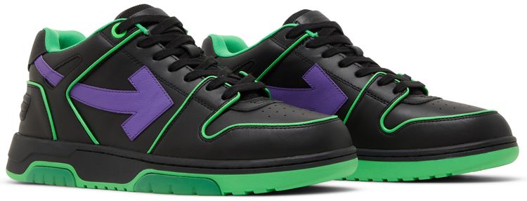 Off White Out of Office Outlined Purple Fluo Green