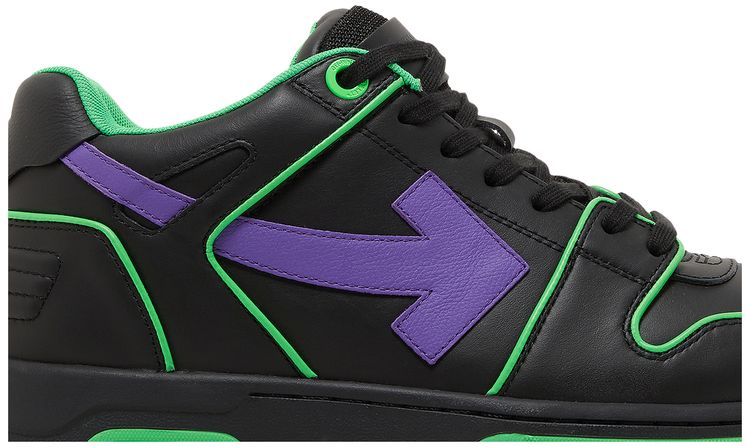 Off White Out of Office Outlined Purple Fluo Green