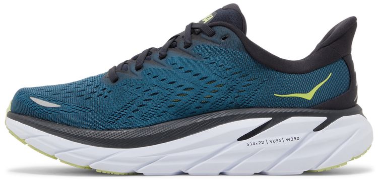 HOKA Clifton 8 Blue Coral Butterfly
