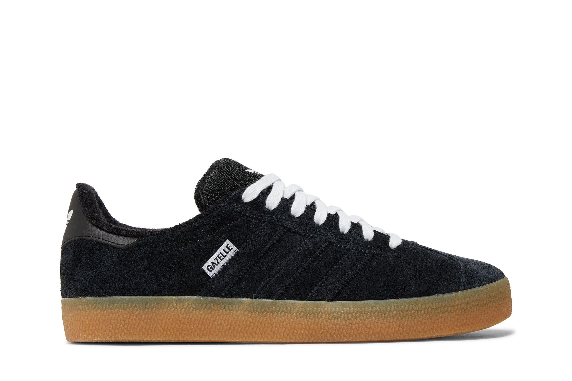 Adidas gazelle black gum sole on sale
