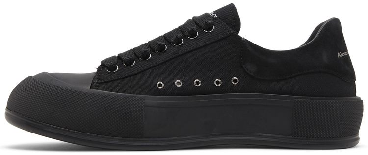 Alexander McQueen Deck Plimsoll Low Triple Black