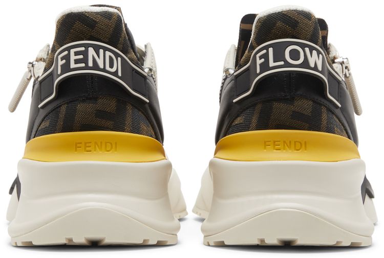 Fendi Flow Slip On White Yellow