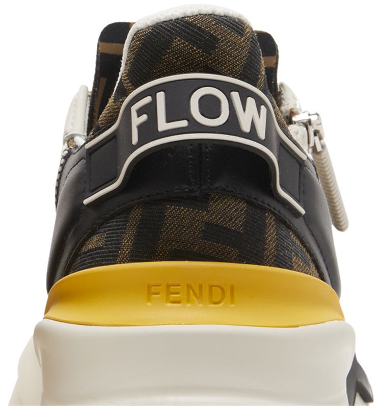 Fendi Flow Slip On White Yellow