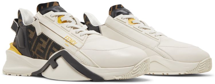 Fendi Flow Slip On White Yellow