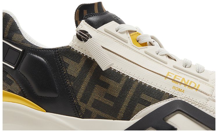 Fendi Flow Slip On White Yellow