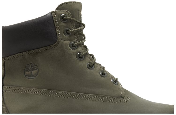 Bee Line x Timberland 6 Inch Premium Rubber Toe Boot Dark Green