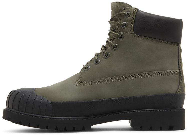 Bee Line x Timberland 6 Inch Premium Rubber Toe Boot Dark Green