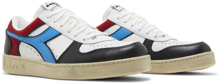 Diadora Magic Basket Low Icona White Malibu Blue