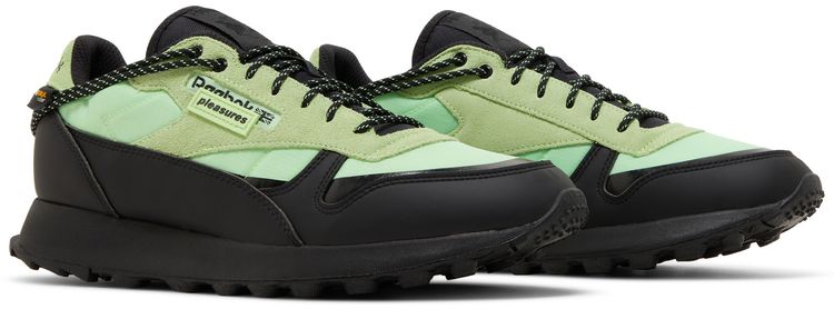 Reebok Pleasures x Classic Leather Neon Mint