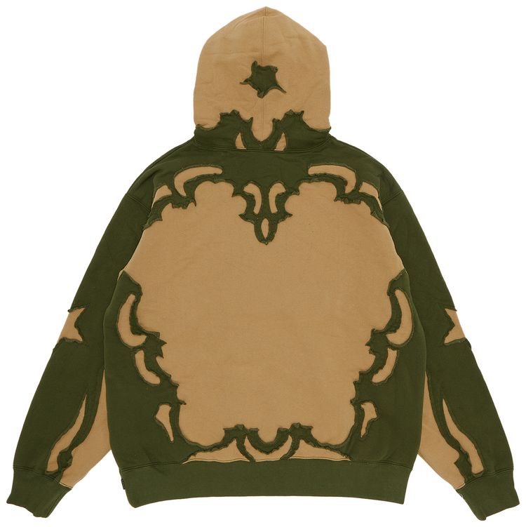 Supreme Western Cut Out Hooded Sweatshirt Dark Tan