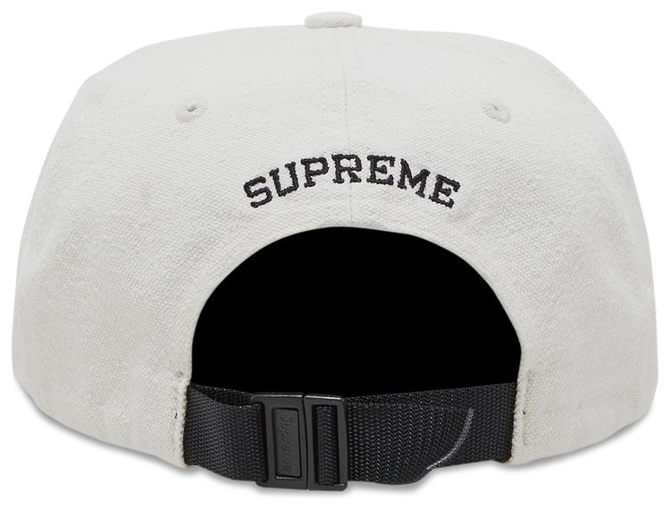 Supreme Classic Logo 6 Panel Cream